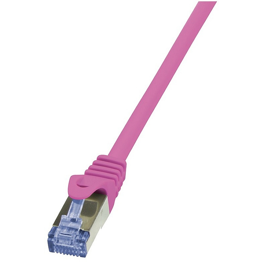 LogiLink Cat6a S/FTP, 1m сетевой кабель Розовый S/FTP (S-STP)