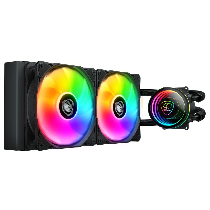 COUGAR Poseidon Elite ARGB 240 Datora korpusam Universāls šķidruma dzesētājs Melns 1 pcs – 2
