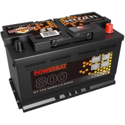 Akumulaator AGM autotööstuse START-STOP POWERBAT L4 12 V 80 Ah
