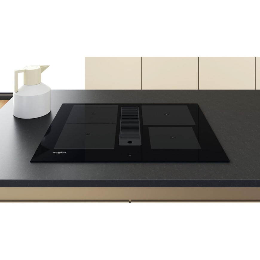 Whirlpool WVH 1065B F KIT Black Built-in 65 cm Zone induction hob 4 zone(s) Built-in hood – 5