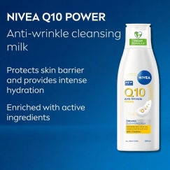 Nivea Q10 Plus Anti-Wrinkle puhdistusmaito 200 ml