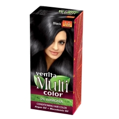 Venita MultiColor Hiustenväri 1.0 Musta, 100 ml