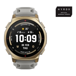 Amazfit T-rex 3 Pro 3,35 cm (1.32") AMOLED 44 mm Digitaalinen 466 x 466 pikseliä Kosketusnäyttö Kulta Wi-Fi GPS (satelliitti)