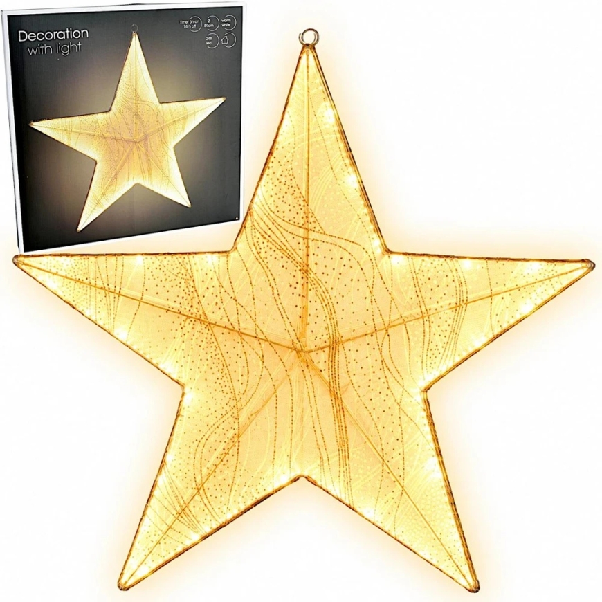 KOOPMAN Gaismas dekors ZVAIGZNE 59x59CM 248LED