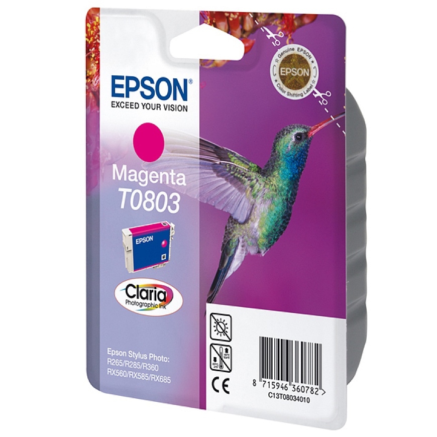 Epson Hummingbird Tintes kasetne Magenta T0803