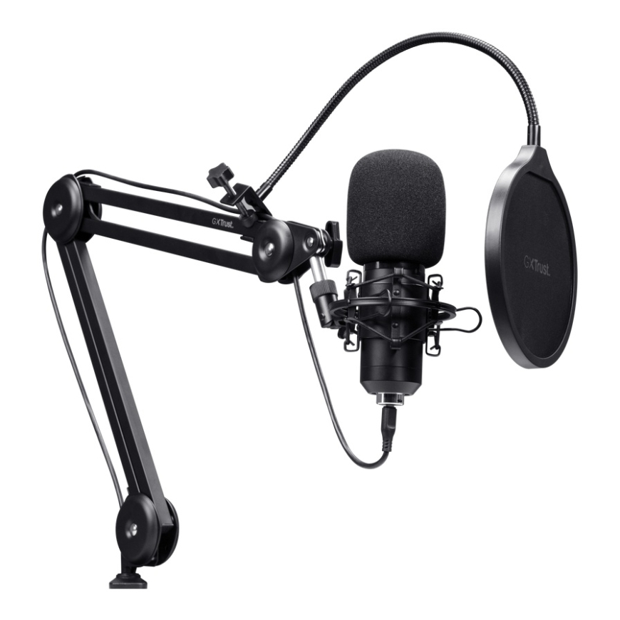 Trust GXT 270 Emita II+ Melns Raidierakstu mikrofons – 2