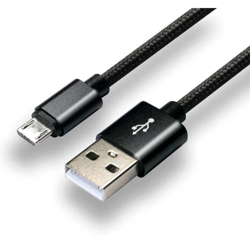 Kabelis - everActive USB uz Micro USB CBB-1.2MB 2.4A 480 Mbps 1.2m Melns – 2