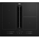 Beko HIXI 64700 UF Black Built-in 60 cm Zone induction hob 4 zone(s) Built-in hood