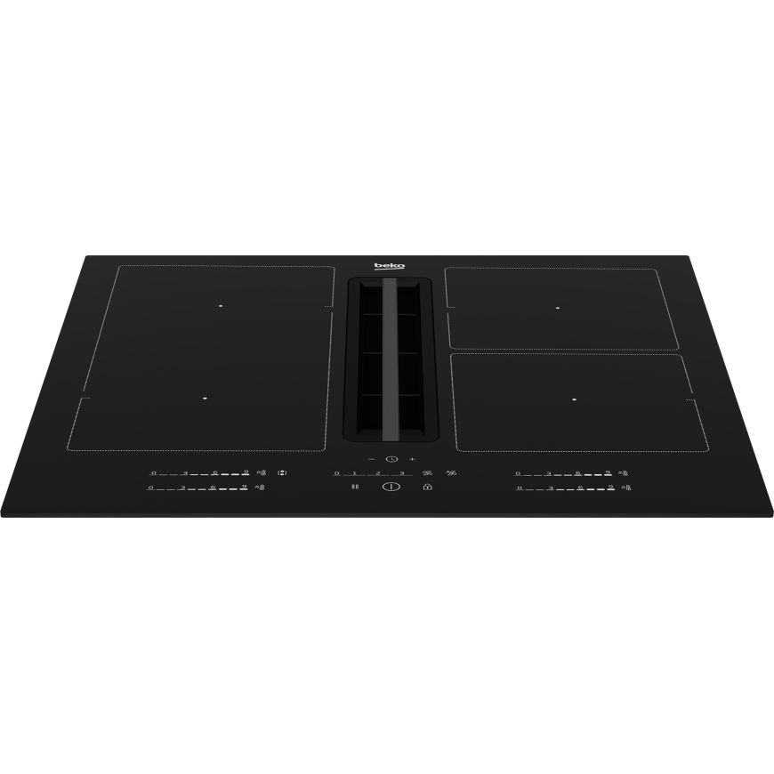 Beko HIXI 64700 UF musta Kiinteä 60 cm Keittoalueinduktioliesi 4 alue(tta) Sisäänrakennettu huppu – 3
