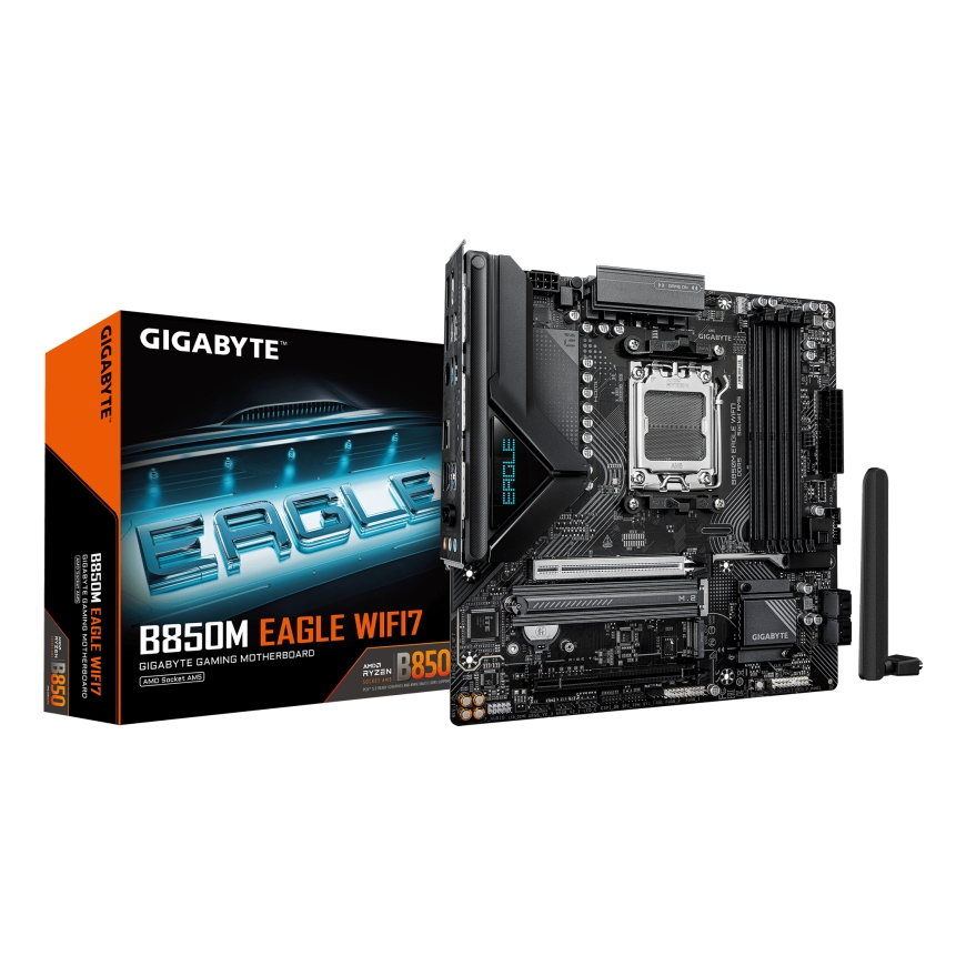 GIGABYTE B850M EAGLE WIFI7 AMD B850 AM5 pieslēgvieta mikro ATX