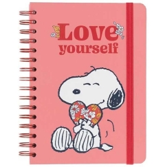 ERIK Snoopy Love Yourself A5 piezīmju grāmatiņa