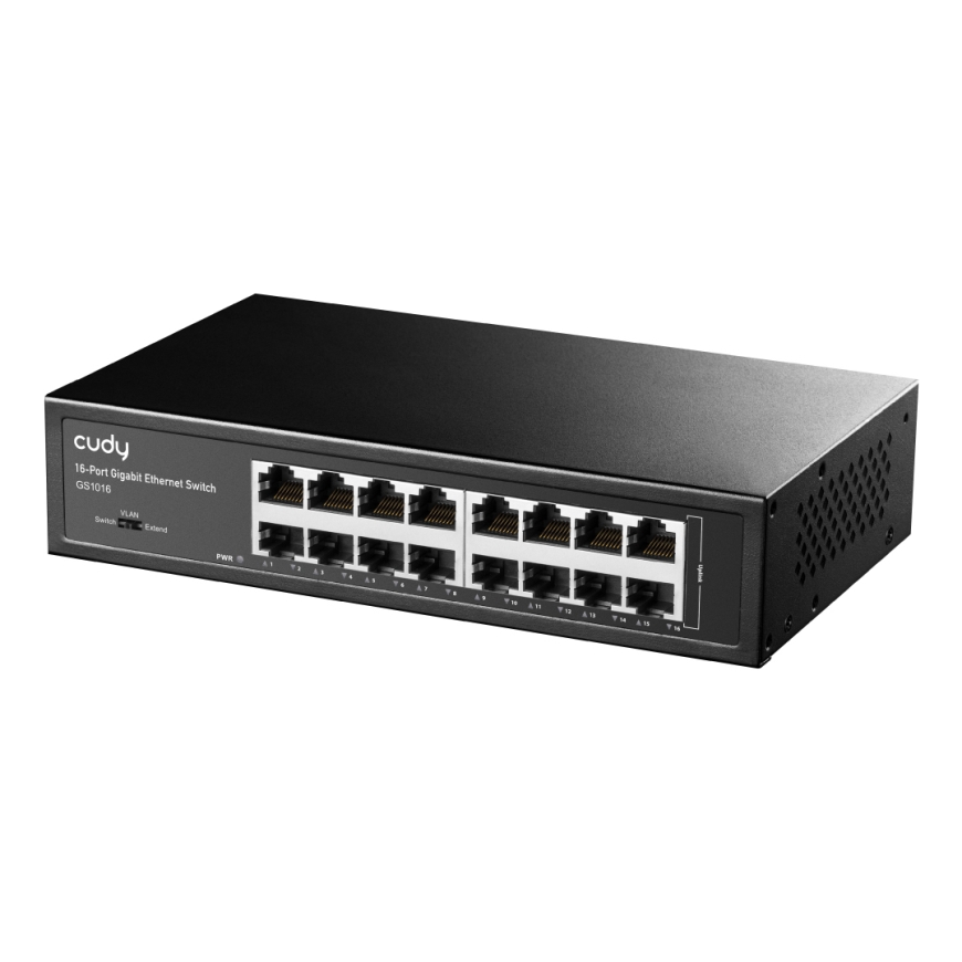 Cudy GS1016 tinklo komutatorius Gigabit Ethernet (10/100/1000) Juoda – 2