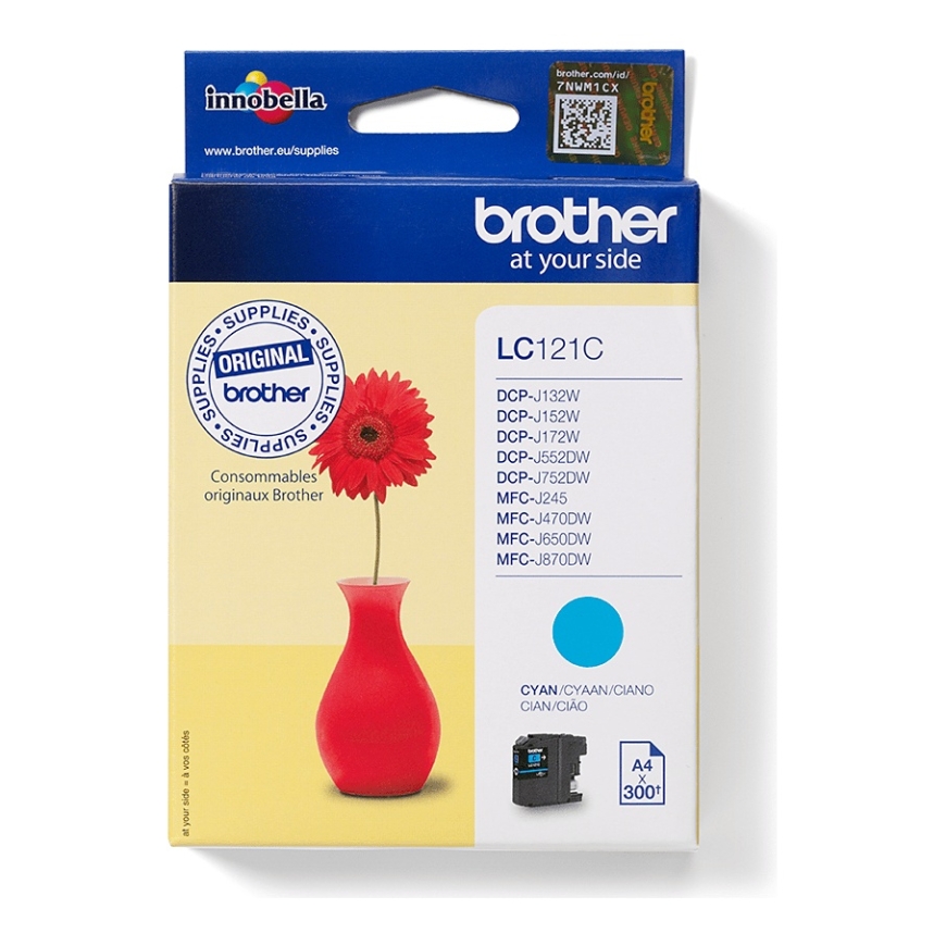 Brother LC121C rašalo kasetė 1 vnt Originalus Žydras