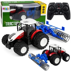 Lean Toys radiovoimajohdettu traktori 1:24