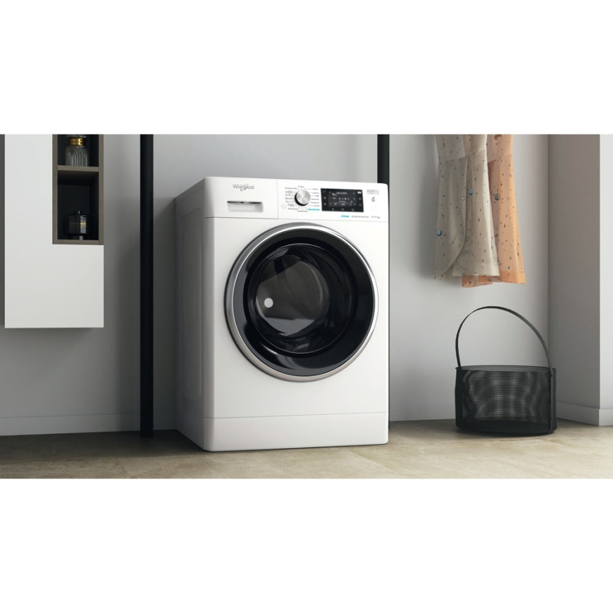 Whirlpool FFWDD1176258B veļas žāvētājs Brīvi novietots Ielādēšana no augšas Balts E – 5