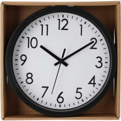 Excellent Houseware Wall Clock PP 20 cm Black