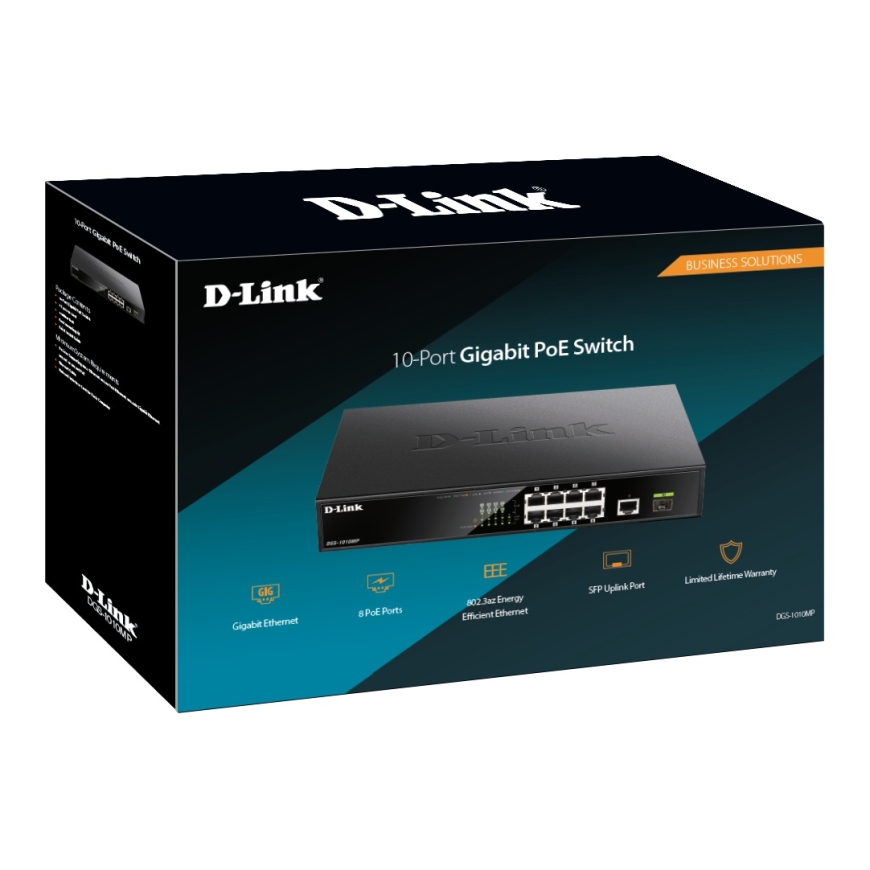 D-Link | 10 Gigabit port Switch with PoE | DGS-1010MP | – 4