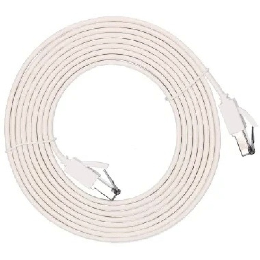Extralink Cat.8 U/FTP 3m 40G White, LAN network cable, flat, twisted pair copper network cable