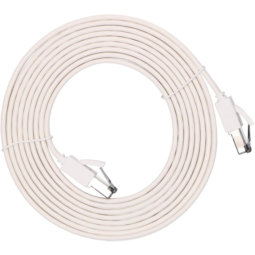 Extralink Cat.8 U/FTP 3m 40G White, LAN network cable, flat, twisted pair copper network cable – 2