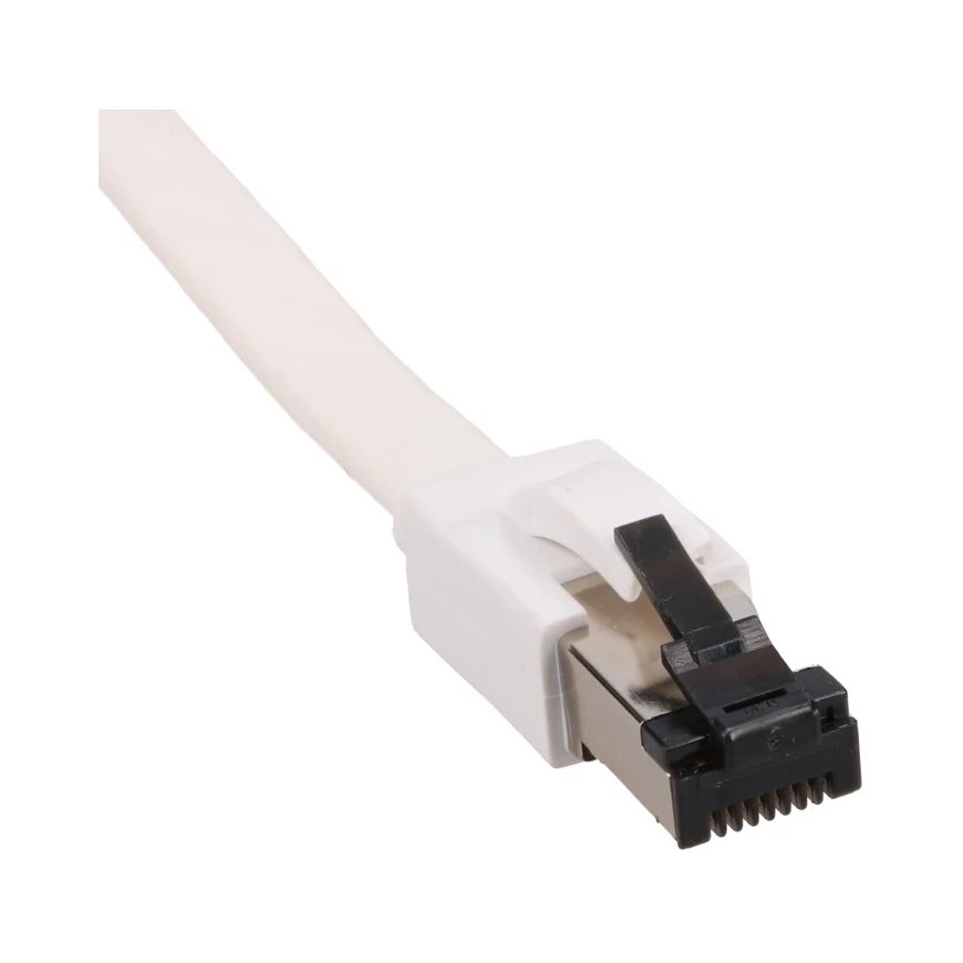 Extralink Cat.8 U/FTP 3m 40G Valge, LAN võrgukaabel, lame, keerduv paar vase võrgukaabel – 3