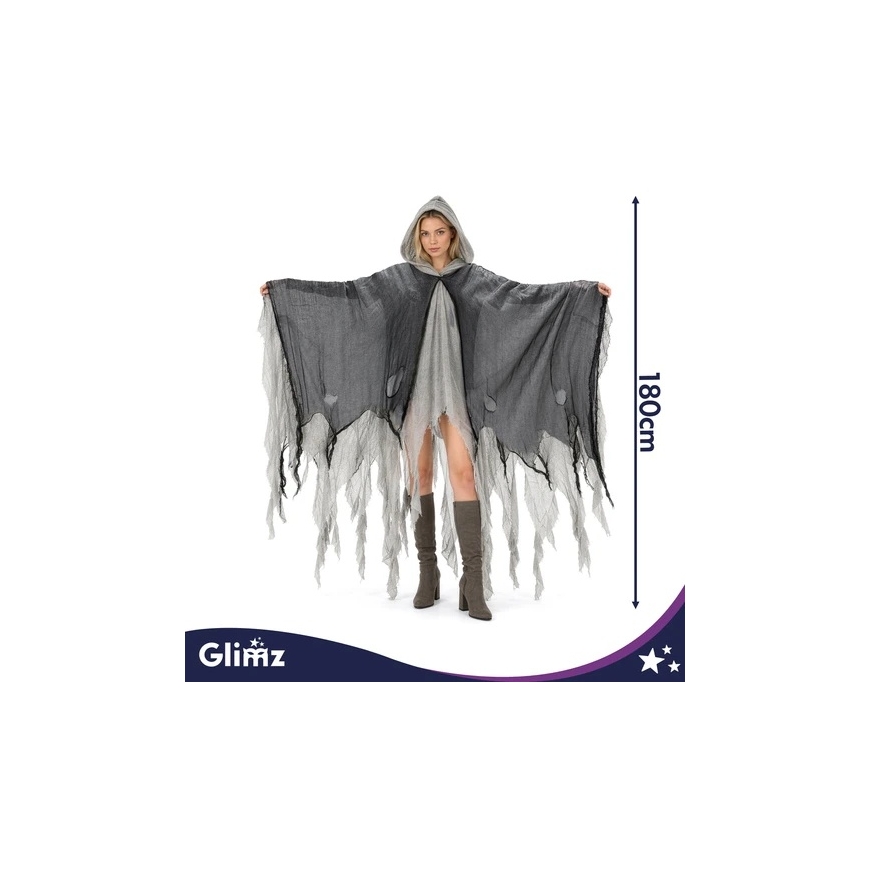 Musta viitta 180 cm Glimz – 2