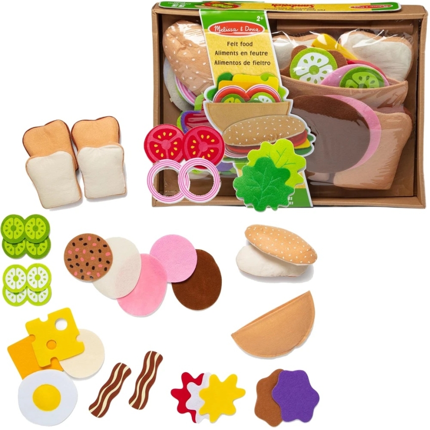Tunde Võileibade Komplekt 33 tk. Köögi Hommikusöök Lõuna Õhtusöök Melissa & Doug