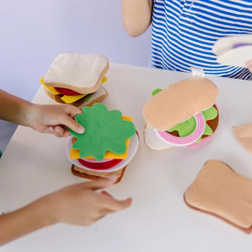 Felt Sandwich Set 33 Pcs. For Kitchen Breakfast Lunch Dinner Melissa & Doug – 4