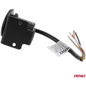 Pyöreä oranssi LED-varoitusvalo R65 12V / 24V 12W AMIO-04864