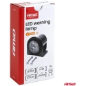 Apaļa oranžā LED brīdinājuma lampa R65 12V / 24V 12W AMIO-04864 Apaļa oranžā LED brīdinājuma lampa R65 12V / 24V 12W AMIO-04864