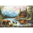 luca S Embroidery Kit. "Teddy Bear Adventure" 52 x 35 cm SB726