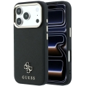 Guess Saffiano Small 4G & Classic Logo MagSafe Case for iPhone 18 Pro / 17 Pro - Black Guess Saffiano Small 4G & Classic Logo MagSafe Case for iPhone 18 Pro / 17 Pro - Black