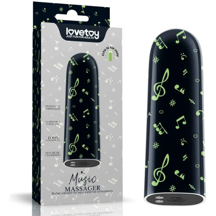 LOVETOY rechargeable glowing music massager – 2