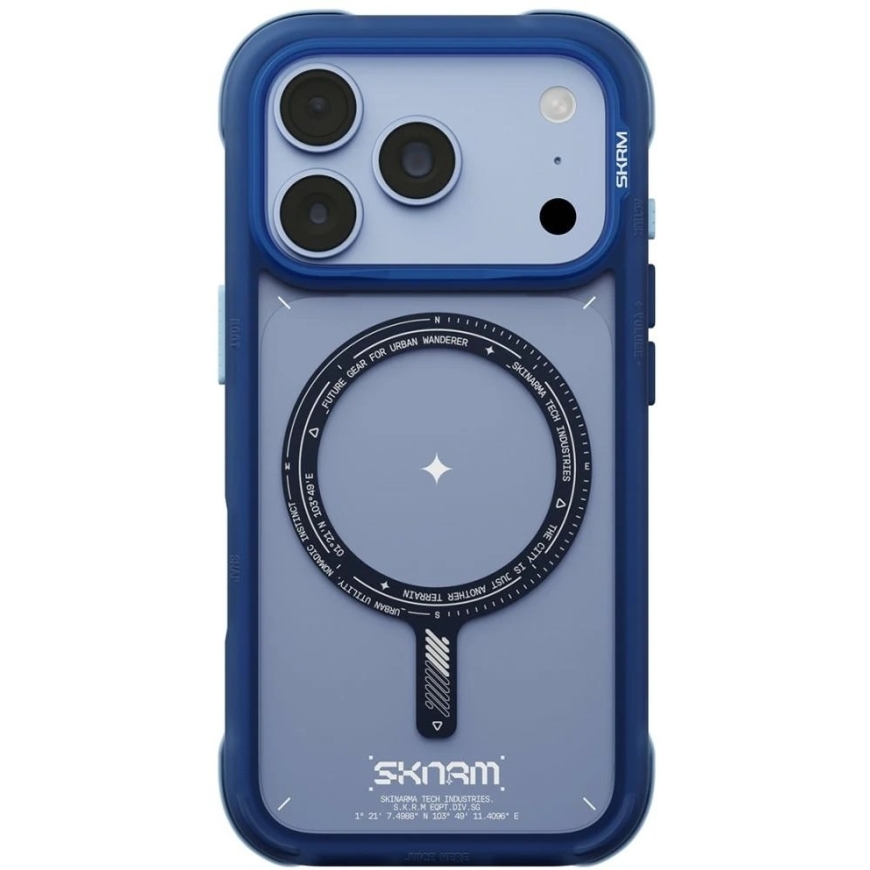 Чехол Skinarma Avion MagSafe для iPhone 18 Pro / 17 Pro, синий – 2