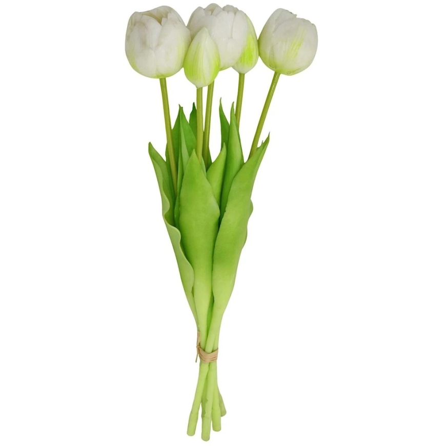 Saska Garden white tulip peony bouquet 39 cm – 3