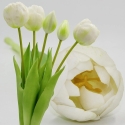 Saska Garden белый тюльпан пионовый букет 39 см Saska Garden белый тюльпан пионовый букет 39 см