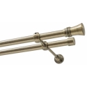 Decastyl Double Curtain Rod FI 19 mm Antique Brass 320 cm CAPRI KOWALSKI Decastyl Double Curtain Rod FI 19 mm Antique Brass 320 cm CAPRI KOWALSKI