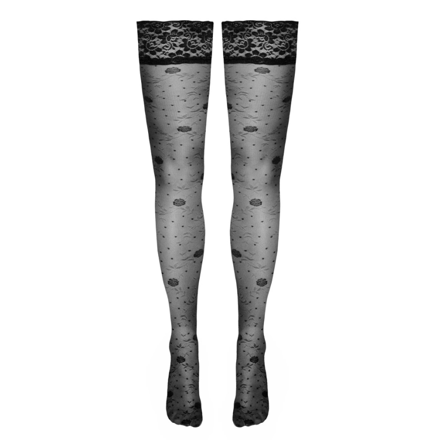 Cottelli Legwear Держится Роза 2 – 4