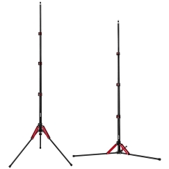null Apgaismojuma statīvs - Mitoya Puffin 180 cm 16 mm 1/4 collas Melns