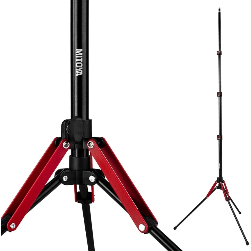 null Lighting Stand - Mitoya Puffin 180 cm 16 mm 1/4 inch Black – 3