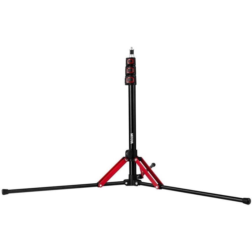 null Apgaismojuma statīvs - Mitoya Puffin 180 cm 16 mm 1/4 collas Melns – 4