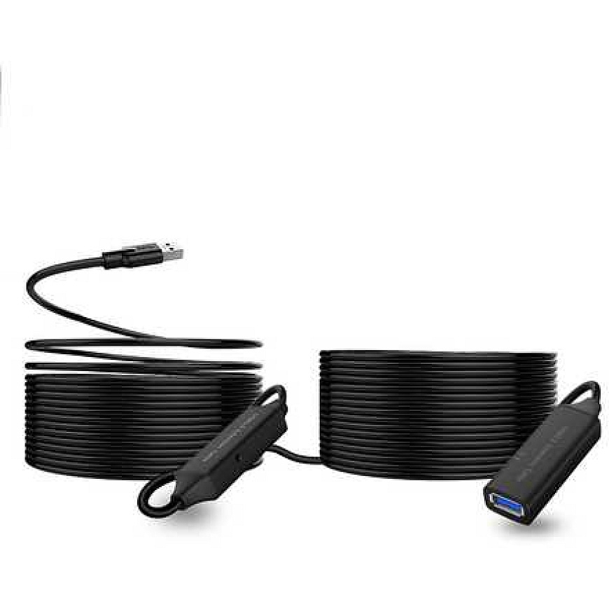 Spacetronik Active USB 3.0 Extension Cable with Signal Booster 10m