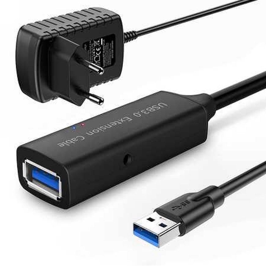 Spacetronik Active USB 3.0 Extension Cable with Signal Booster 10m – 3