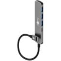 Goobay Slim 4-Port USB Hub, USB-C™ to USB-C™/USB-A, 5 Gb/s Goobay Slim 4-Port USB Hub, USB-C™ to USB-C™/USB-A, 5 Gb/s