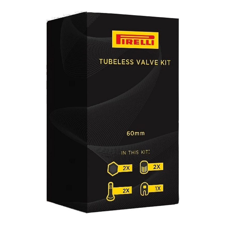 Pirelli tubeless vārsti 40mm, melni, 2 gab.