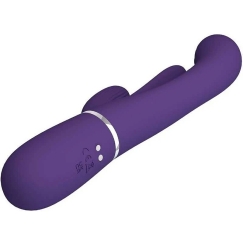 Tumšais PRETTY LOVE - Shonia tumši violets, spīdīga mīkstums, 7 sitiena funkcijas 7 vibrācijas funkcijas