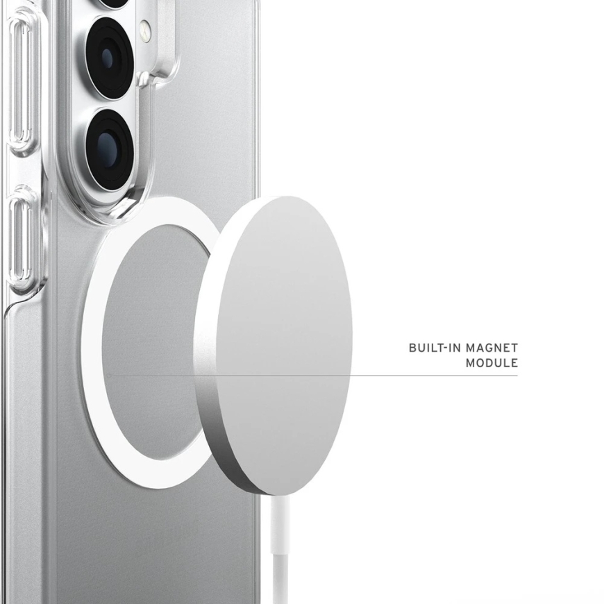 UAG Urban Armor Gear Scout Clear Case magnetmooduliga Samsung Galaxy S26 ice (läbipaistev)/valge – 3