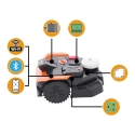 Worx Vision Cloud WR305E muru robot, RTK navigeerimine, 2WD, kaablita, kuni 500 m², aku kaasas Worx Vision Cloud WR305E muru robot, RTK navigeerimine, 2WD, kaablita, kuni 500 m², aku kaasas