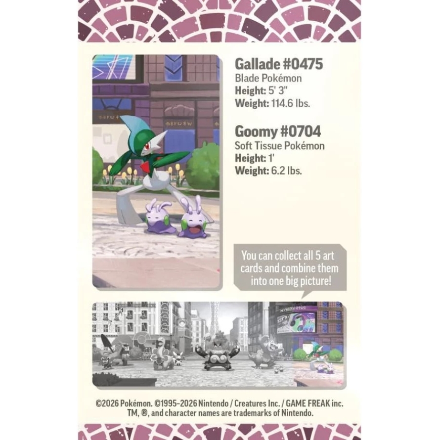 Collectible Cards - Pokémon TCG Lumiose City Mini Tin Gallade, 2 Booster Packs, Sticker Sheet, Code Card – 5