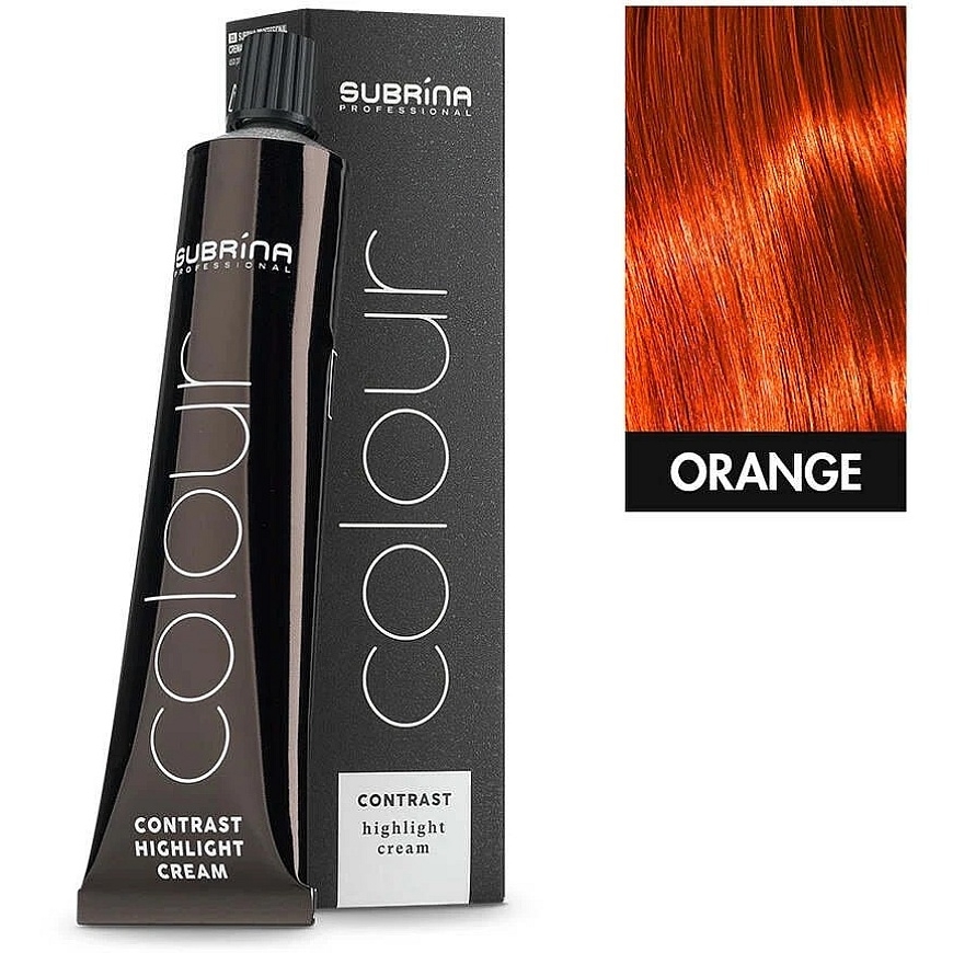 Subrina Professional, Contrast Colour, pysyvät hiusvärit, oranssi, 60 ml naisille – 3