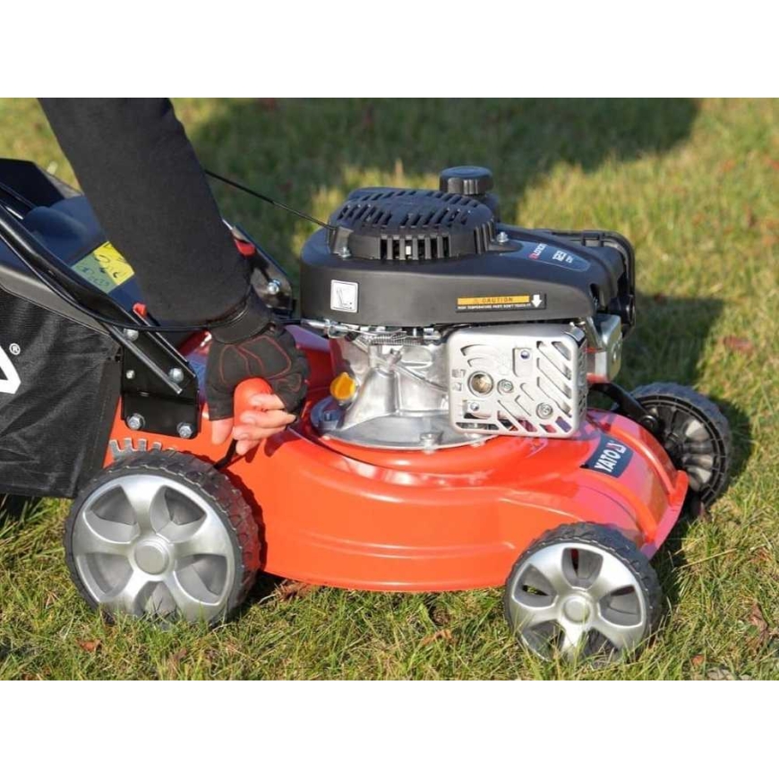Yato 41 cm petrol lawn mower, with 123 cc engine, gear lawn mower, petrol lawn mower – 2